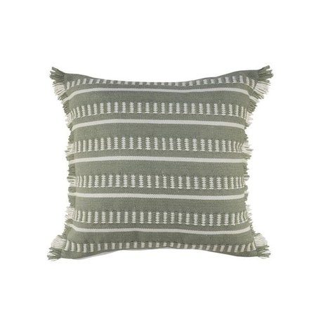 LR HOME LR Home PILLO07589GRN2020 Dash Geometric Indoor & Outdoor Square Throw Pillow - 24 x 24 in. PILLO07589GRN2020